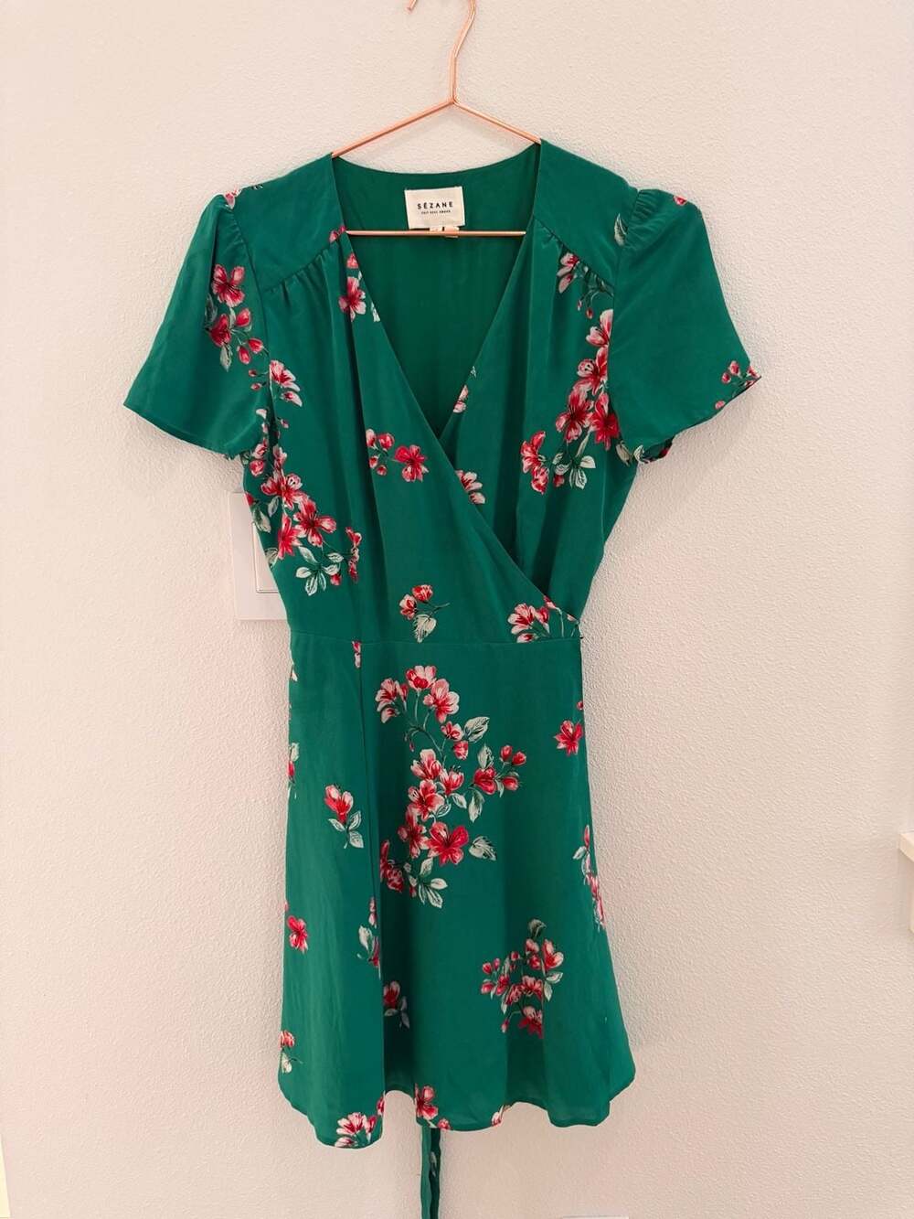Sézane Floral Wrap Dress Size 38
